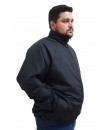 Jaqueta Forro Corta Vento Plus Size Grande Semi Impermeavel - Preto - Butu Biru